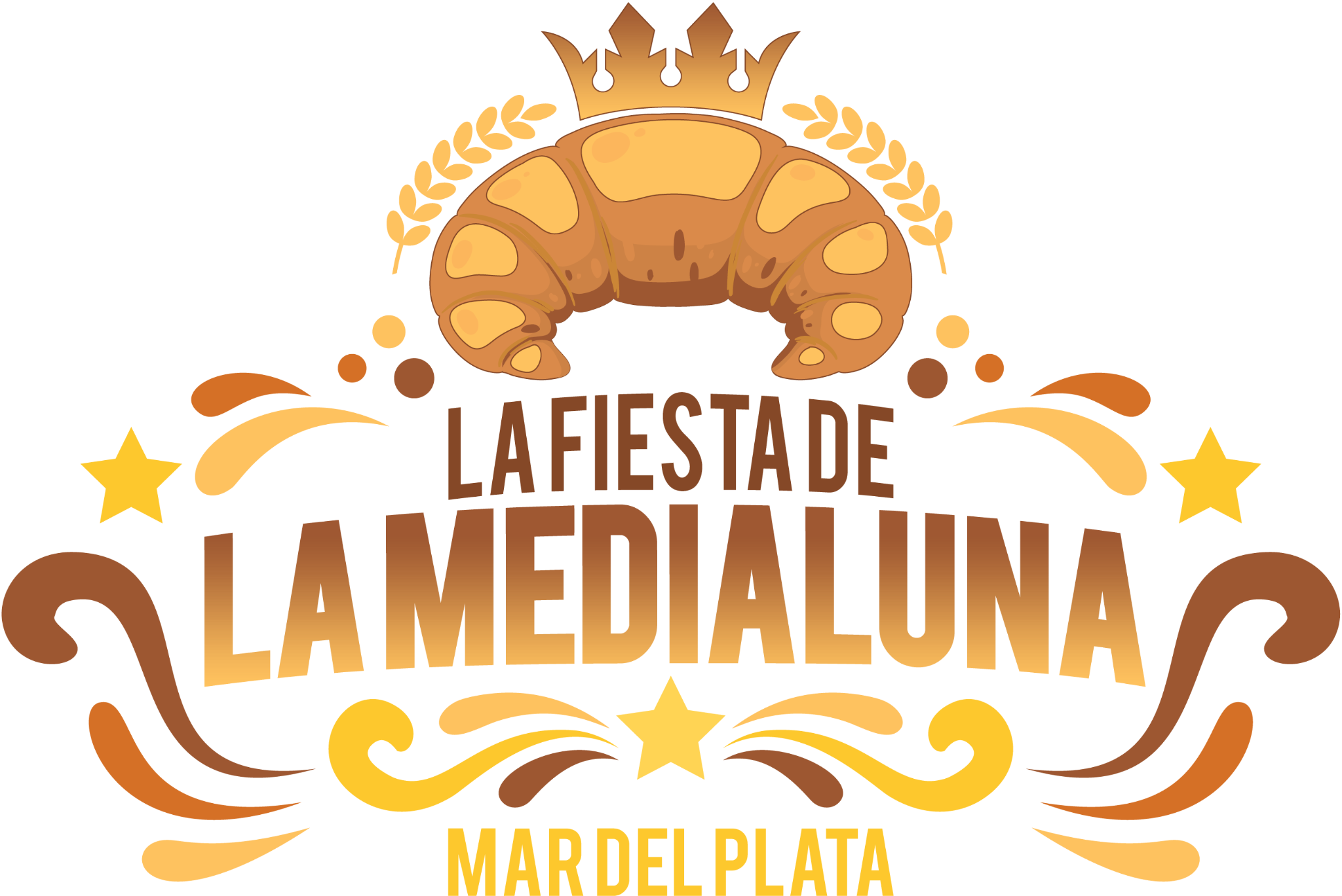 Logotipo de La Fiesta de la Medialuna con una medialuna ilustrada