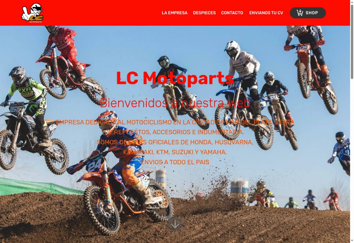 Captura de la portada de LC Motoparts